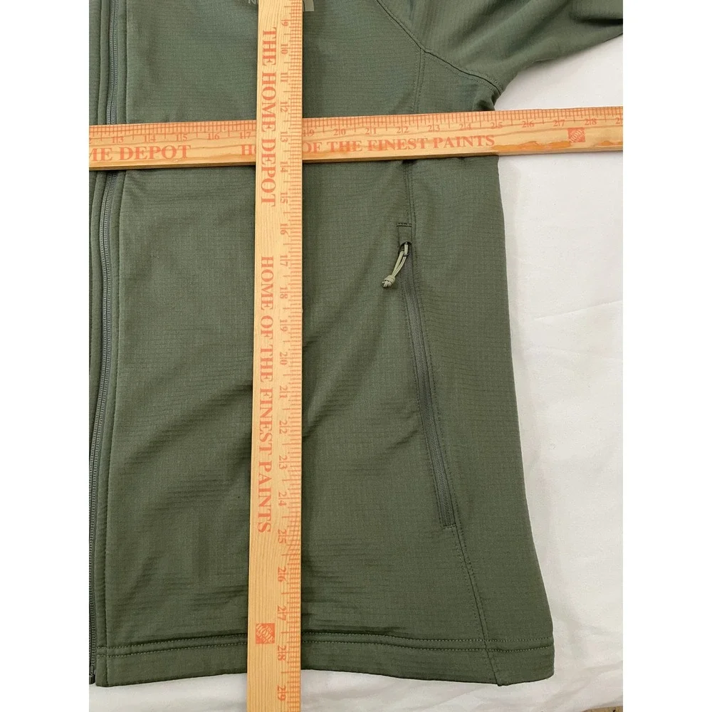 The North Face Borod Full Zip Gridded Fleece Mens XXL Green Water Resistant